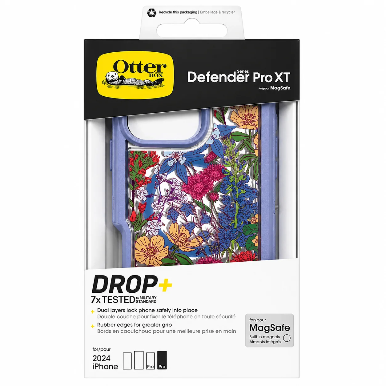 Next-Generation Defender Pro Xt Clear Magsafe Case for Apple iPhone 16 Pro Max Co Wildflowers Smart