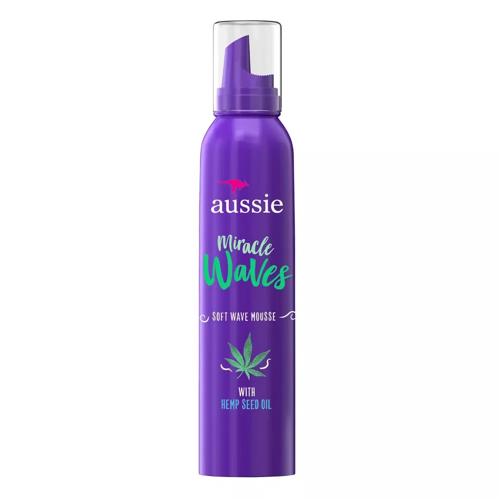 Comfortable Aussie Waves Soft Foam Hair Mousse With Hemp Seed Oil 6 Oz Sophisticated