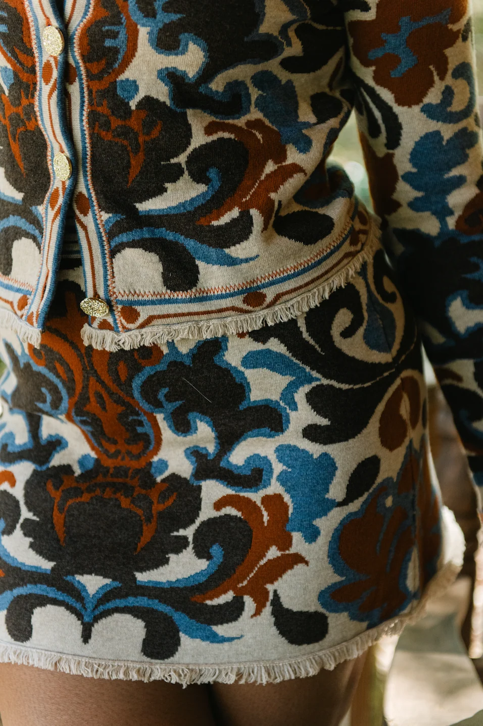 High-Quality Cara Cara Lindy Skirt in Mira Stone Elite