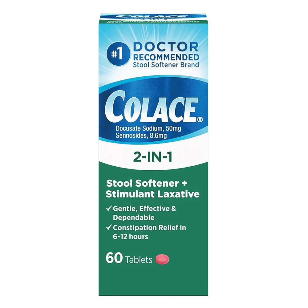 Sophisticated Colace 2 In 1 Stool Softener And Stimulant Laxative Tablets 60 Ea Verified