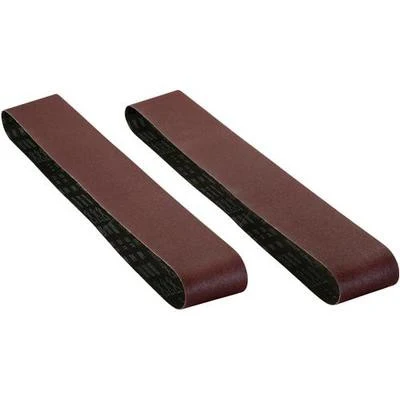 Crafted 2 Piece 6 x 80 Sanding Sandpaper Belts 80 Grit Sander Aluminum Oxide Elegant