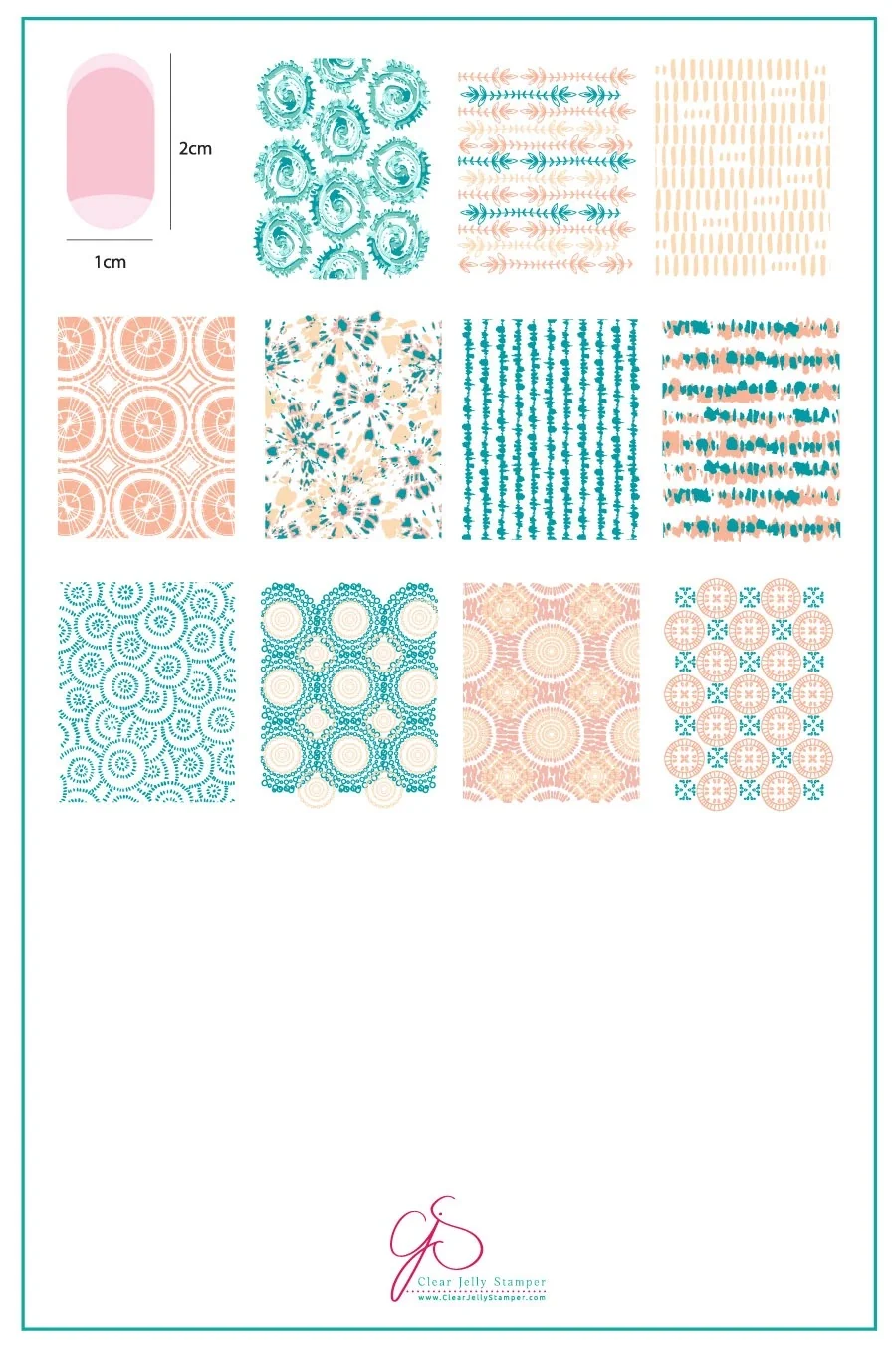 Versatile Textiles Series - 1 CjS-185 - Clear Jelly Stamping Plate Next-Generation
