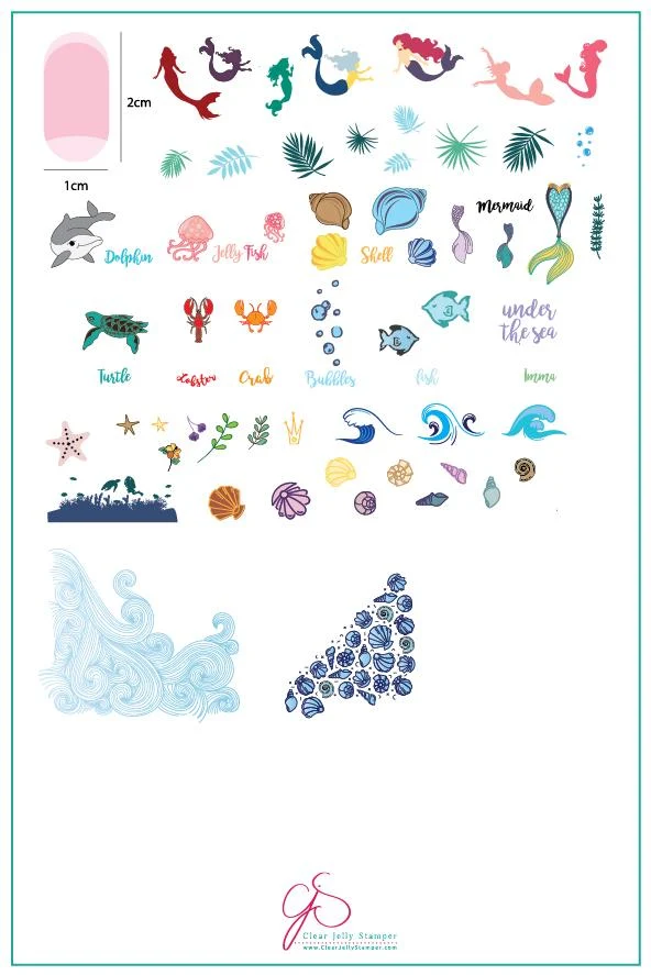 Superior Underwater Adventures CjS-110 - Clear Jelly Stamping Plate Premium Material
