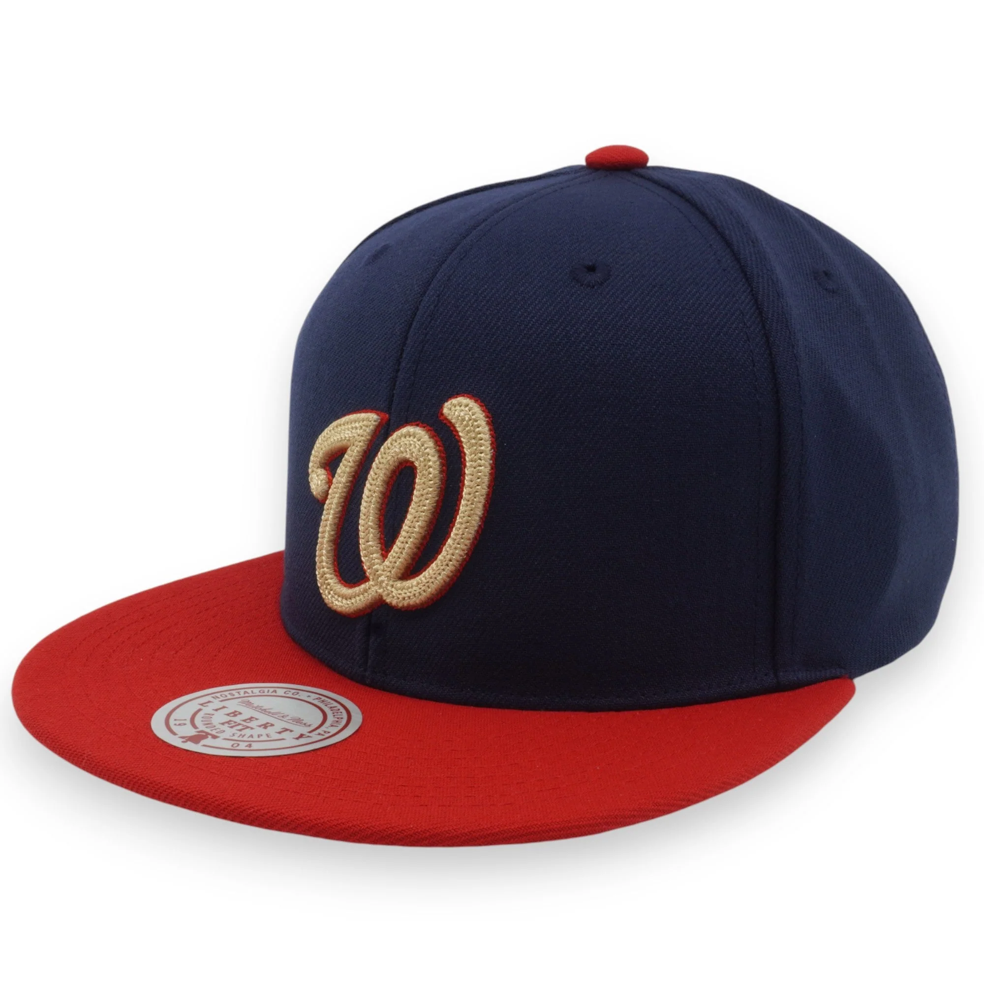 Enhanced Mitchell Ness Men's MLB Jump Off Snapback Nationals Snapback Caps Environmentally Friendly