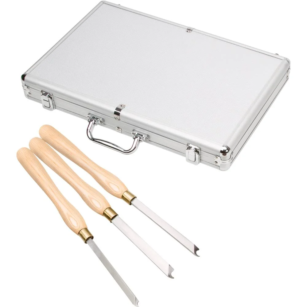 Fast 3 Piece High Strength Steel Easy Wood Lathe Chisel Turning Tool Pure