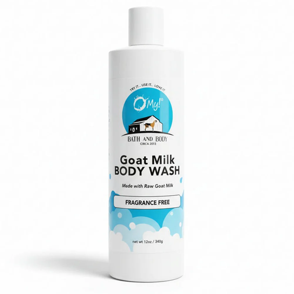 Classic O My Bath and Body Goat Milk Wash for Sensitive Skin Help Dry and Itchy Into Smooth and Silky Fragrance 12Oz 340g High-End