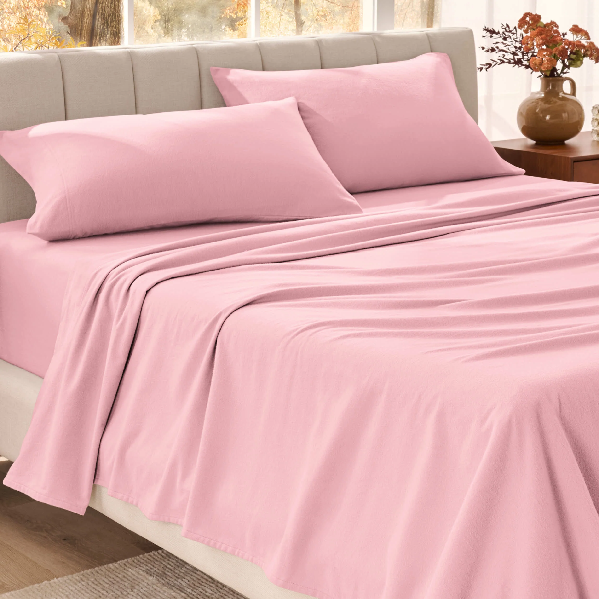 Original Bare Home Organic Cotton Flannel Sheet Set Dependable
