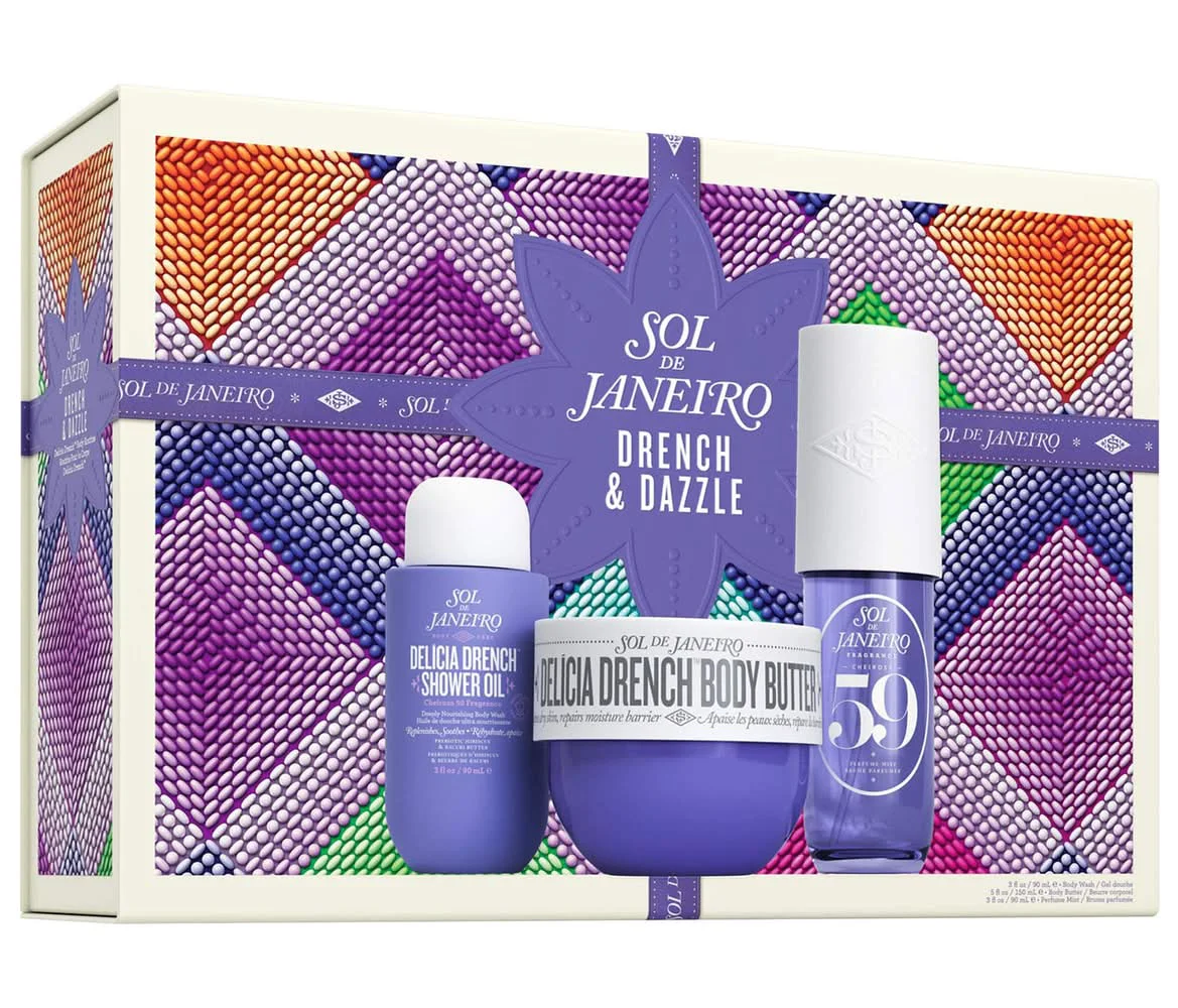 World-Class SOL DE JANEIRO DRENCH DAZZLE DELÍCIA DRENCH™ BODY ROUTINE GIFT SET Sustainable