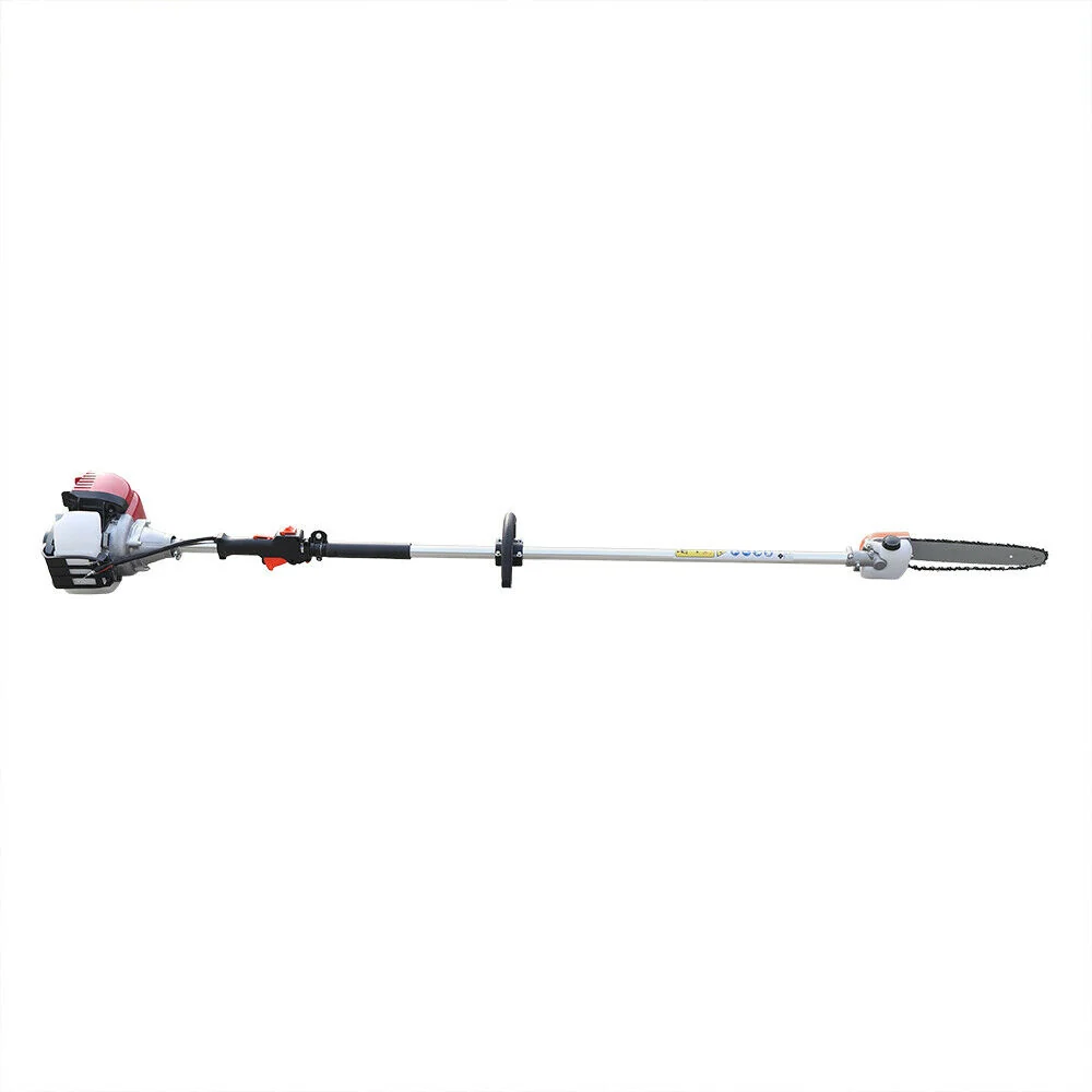 Traditional Heavy Duty Extended Gas Powered Cordless Pole Pruner Saw Minimalist