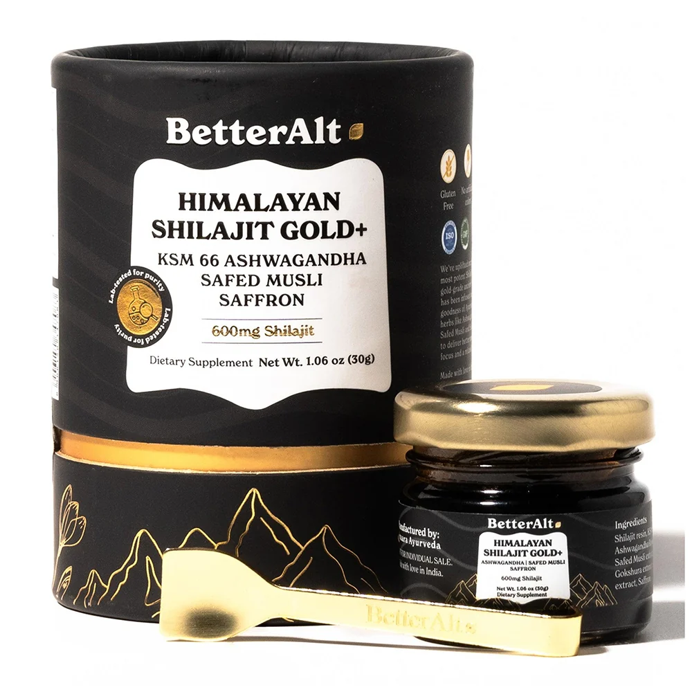 Breathable Better Alt Himalayan Shilajit GOLD Plus Resin Promotes Energy Boost and Overall Vitality 1.6Oz 30g Original