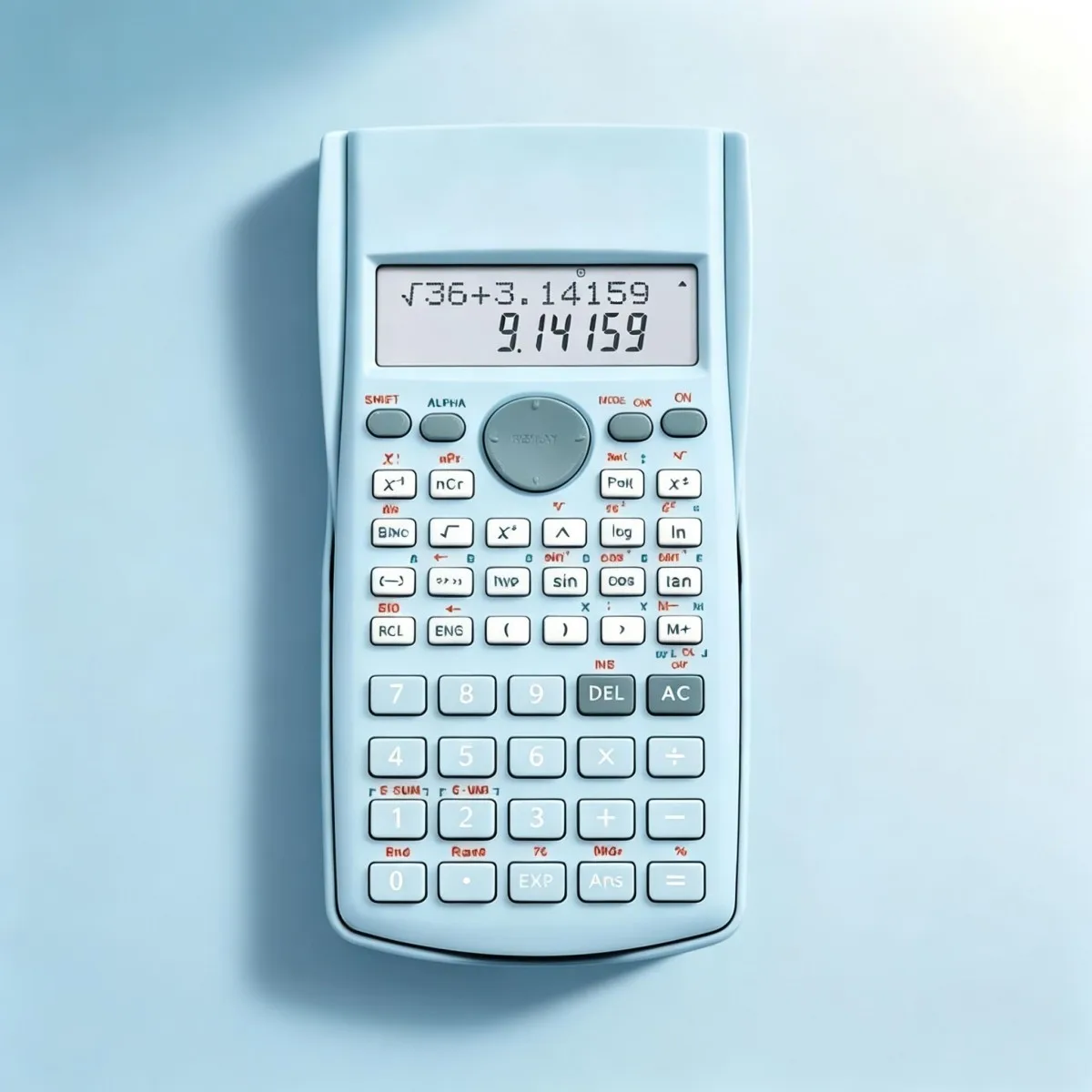 Clean Portable Flip Cover Scientific Calculator Green