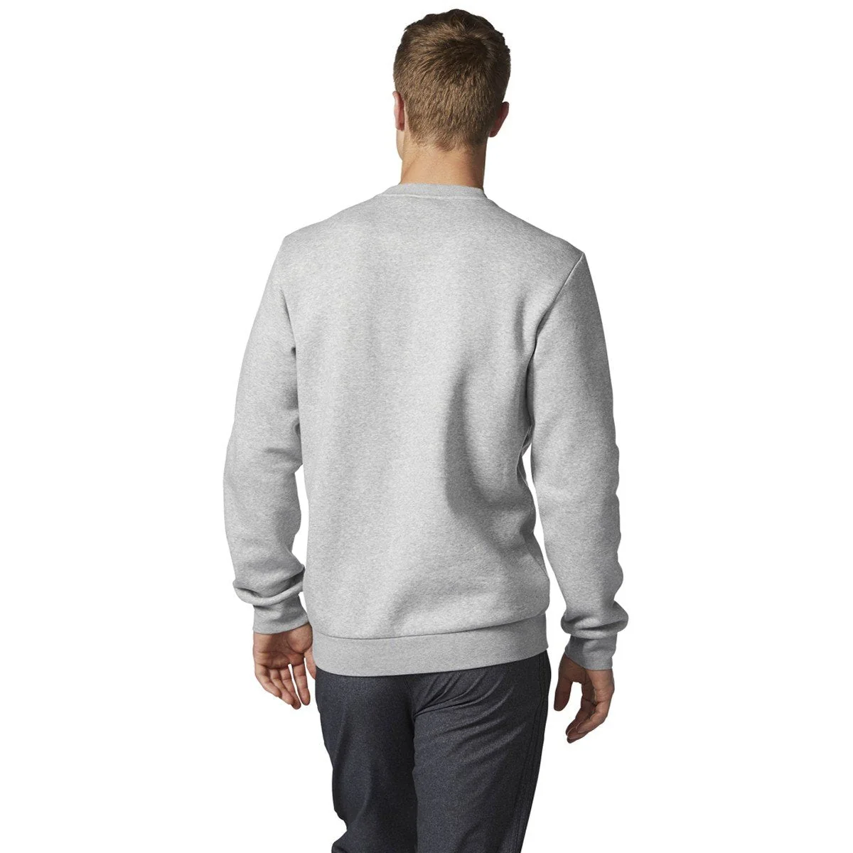 Dependable adidas Men's Essentials 3-Stripe Logo Cotton Sweatshirt High-Quality