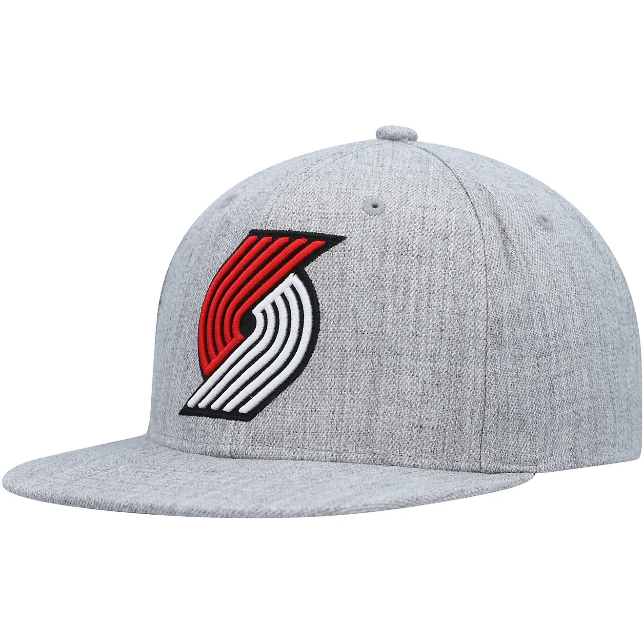 Clean Mitchell Ness Men's NBA Team Heather 2.0 Snapback Trail Blazers Fine Crafted