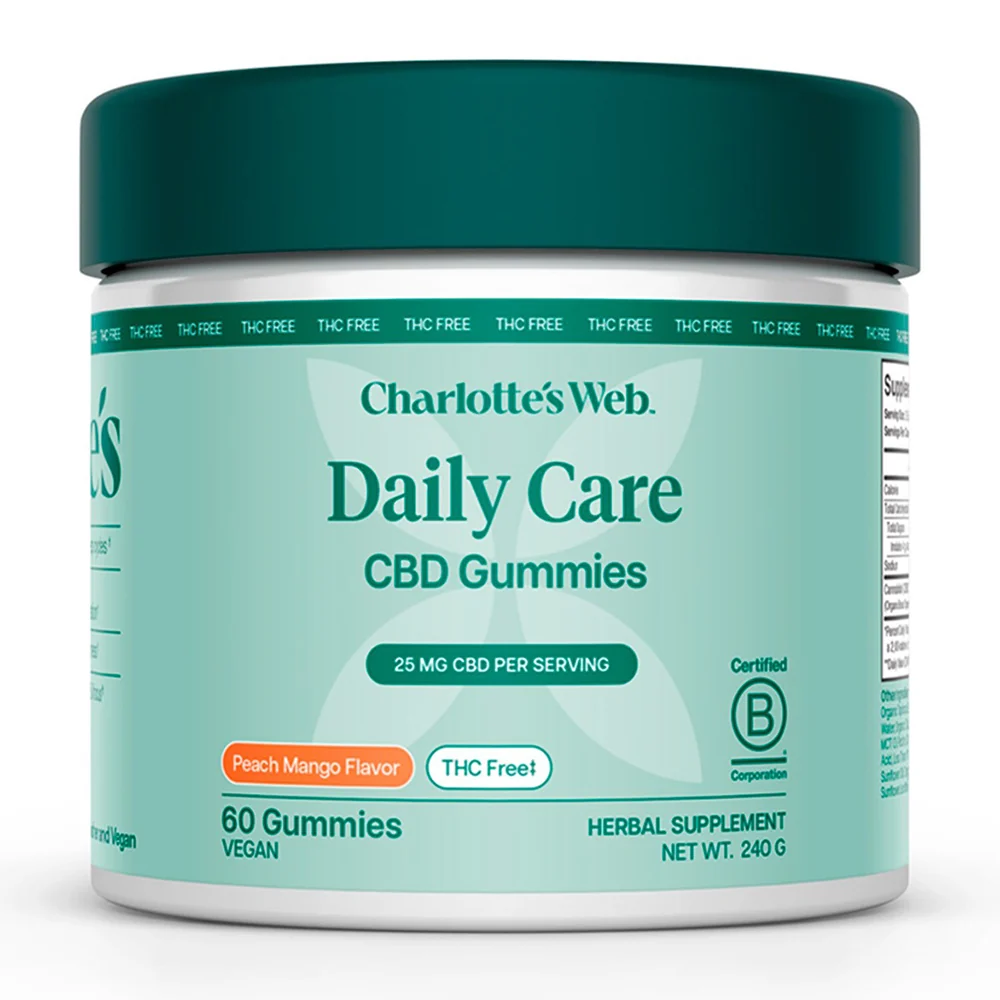 Smart Charlottes Web Daily Care THC 25mg Herbal Supplement Vegan 60Ea Relaxed