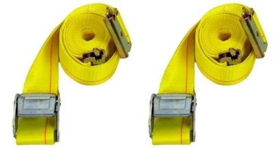 Sophisticated 2 Pack 12Ft Cam Lock Truck Web Cargo Tie Hold Down E Track Strap Trailer Etrack Detailed