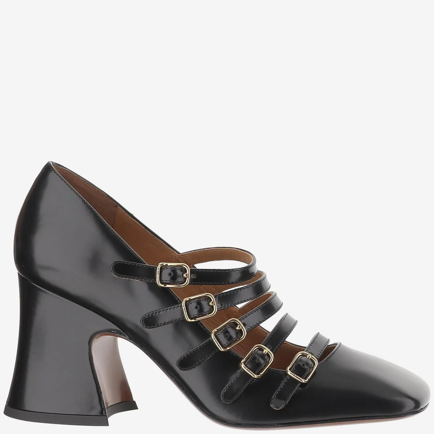 Responsible Chloé Janis Shiny Leather Pumps Excellent