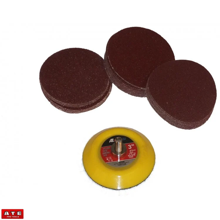 Effective 31pc 3 Mini Hook and Loop Sanding Disc Pad Kit Outstanding