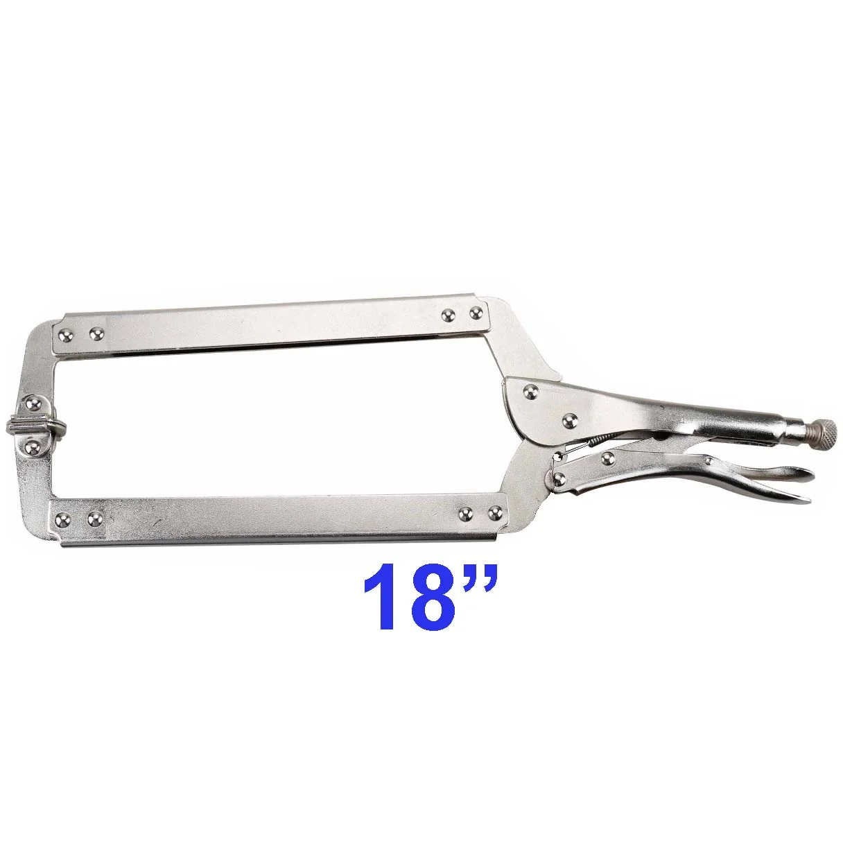 Easy-to-Use 18 Inch Long Deep Locking C-Clamp Plier with Pads Expertly Made
