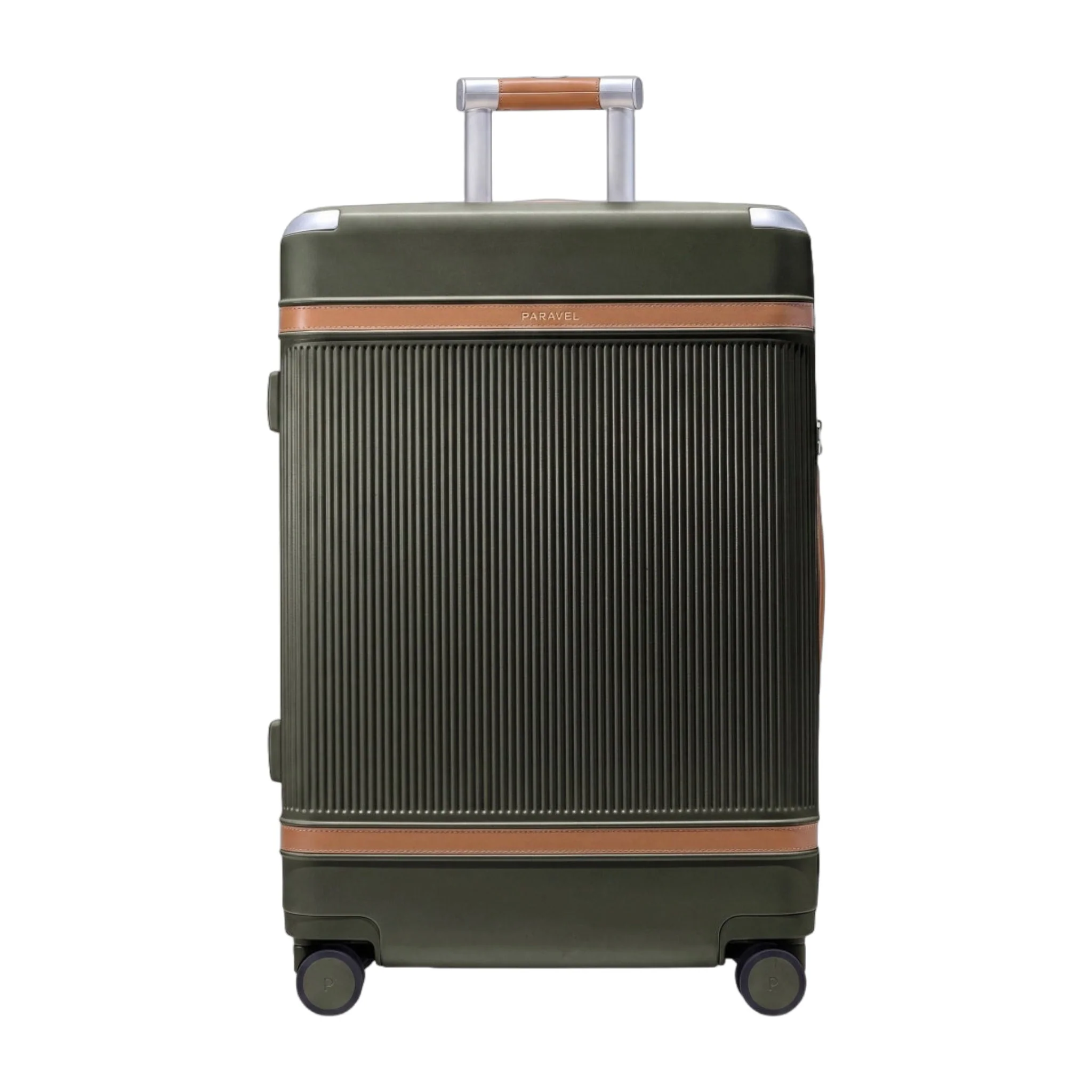 Fine Crafted Paravel Aviator Grand 26-Inch Checked Hardshell Luggage Safari Green Dependable