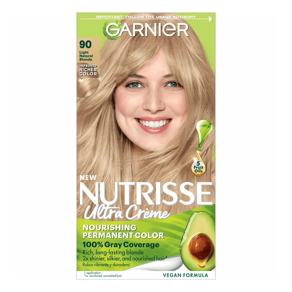 Elite Garnier Nutrisse Permanent Creme Light Natural Blonde Haircolor 1 Ea Certified
