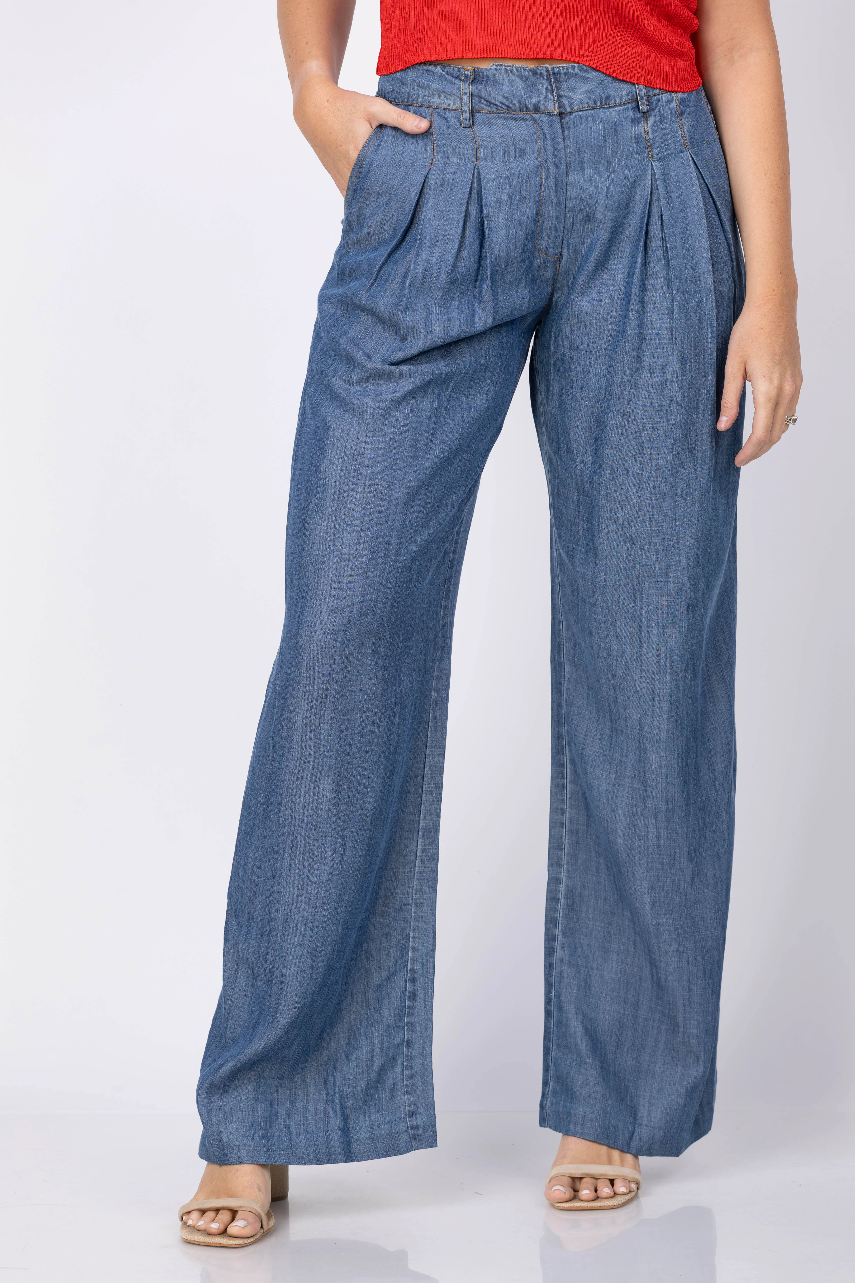 Artisan Ramy Brook Chambray Oscar Pant in Chambray Superior