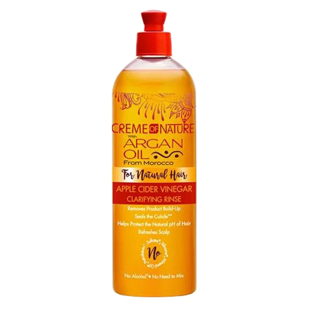 Enhanced Creme Of Nature Argan Oil Apple Cider Vinegar Clarifying Rinse For Natural Hair 15.5 Oz Casual