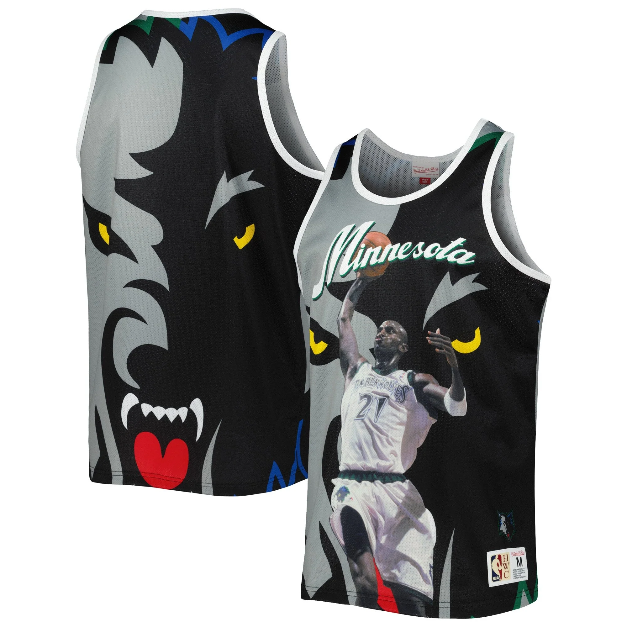 Soft Mitchell Ness Men's Sublimated Player Tank Timberwolves Kevin Garnett Comfortable
