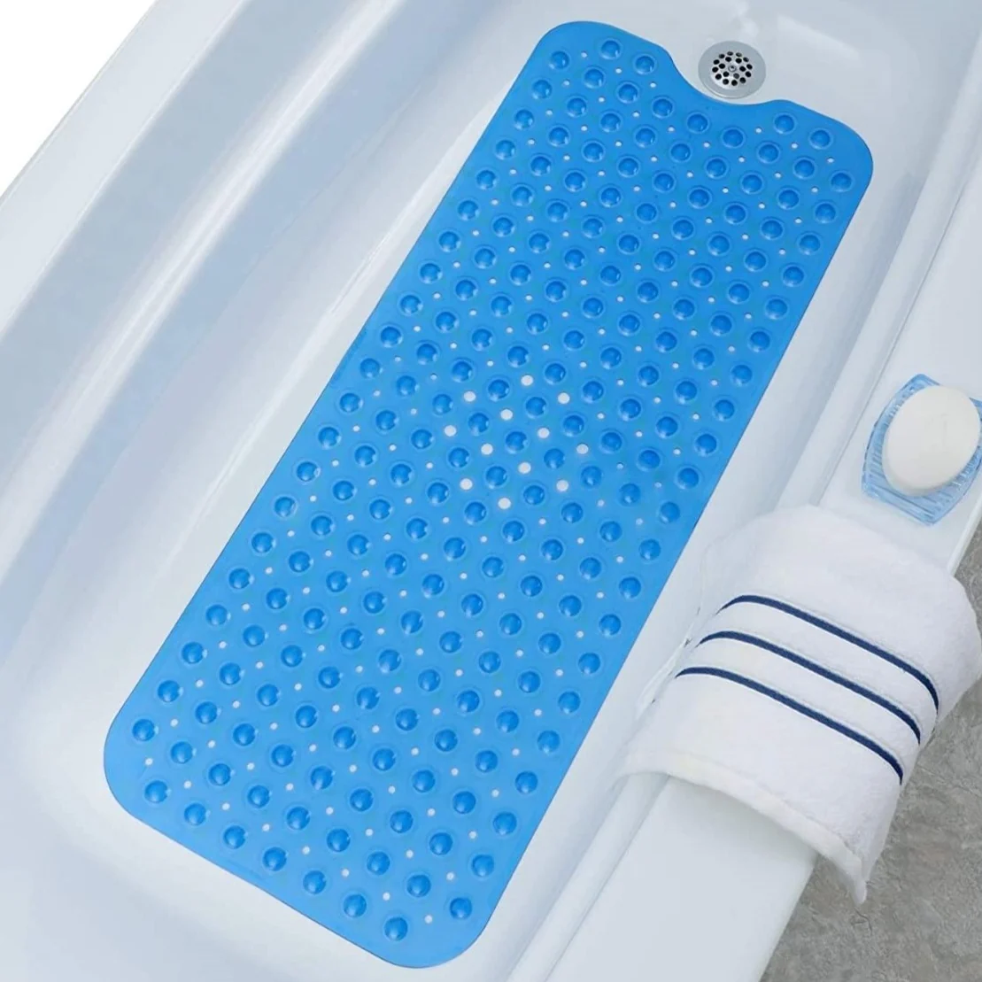 Exceptional Extra Long Luxurious Non Slip Bathtub Mat Verified