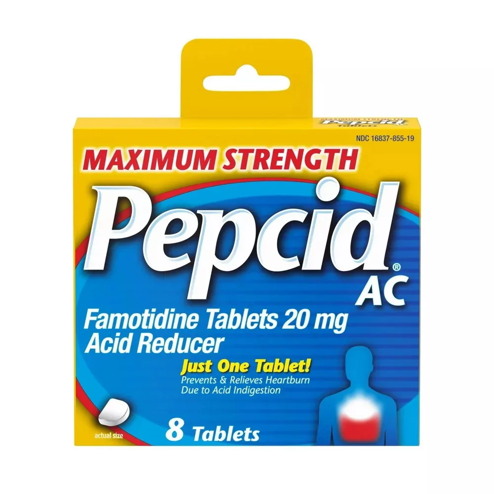 Exclusive Pepcid Ac Maximum Strength Acid Reducer Famotidine Tablets - 8 Ea Clean