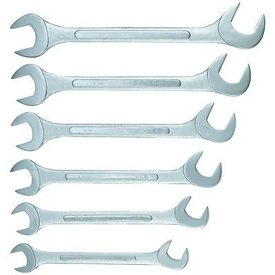 Secure 6 Piece Double Open End Wrench Set SAE Exceptional