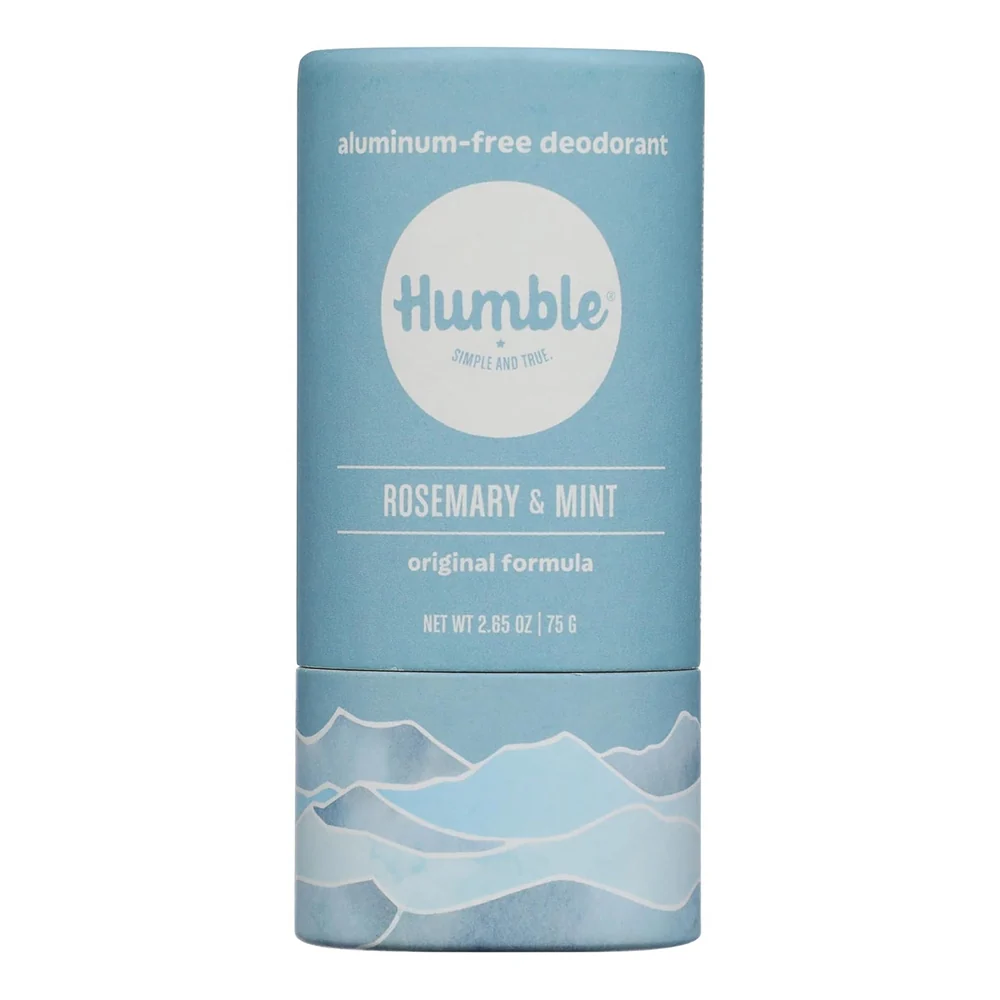 Selected Humble Brands Formula Paperboard Rosemary and Mint Deodorant Long Lasting Odor Control Aluminum 2.65Oz 75g Convenient