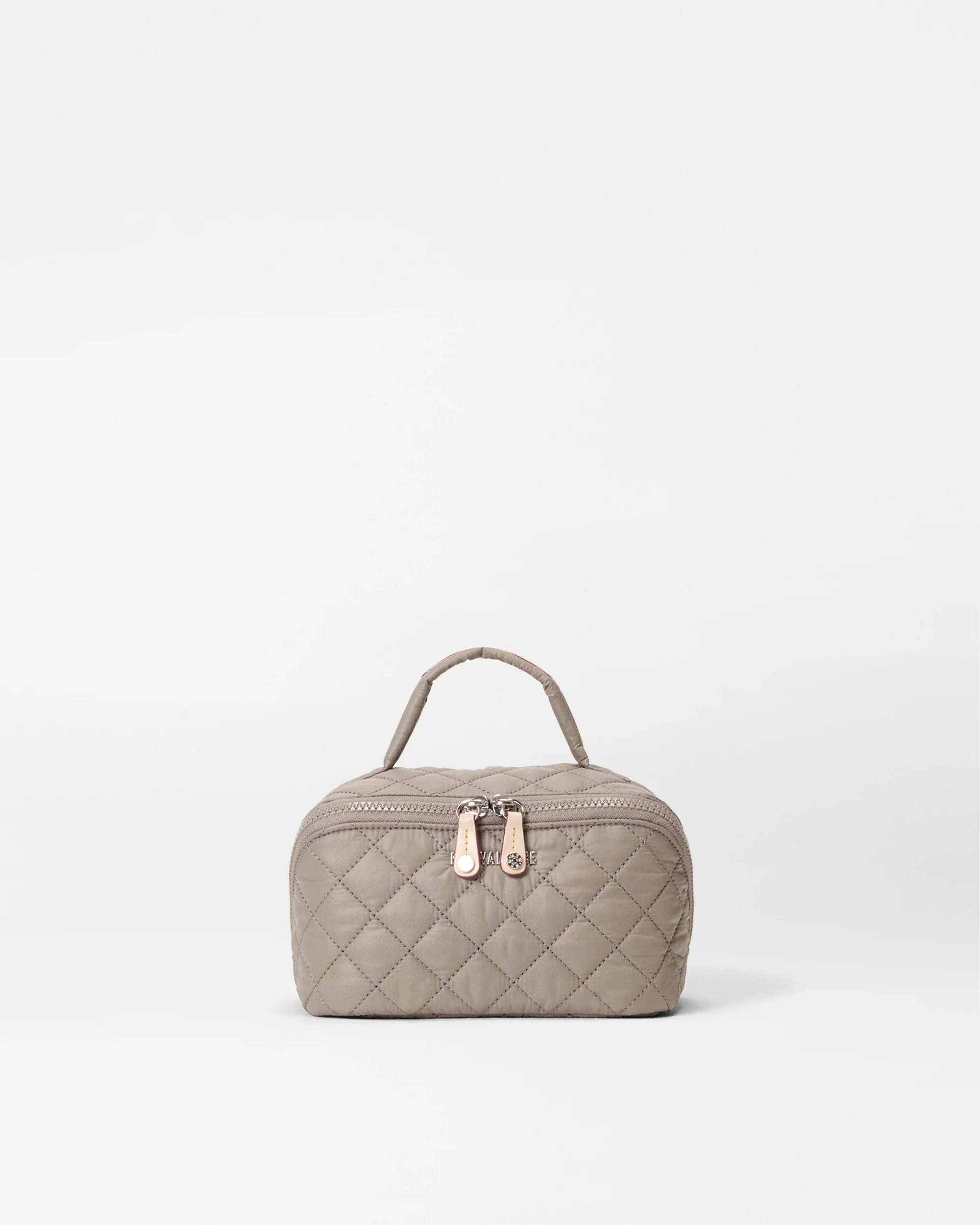 Environmentally Friendly MZ Wallace Metro Accordion Cosmetic II in Morning Dove Recyclable