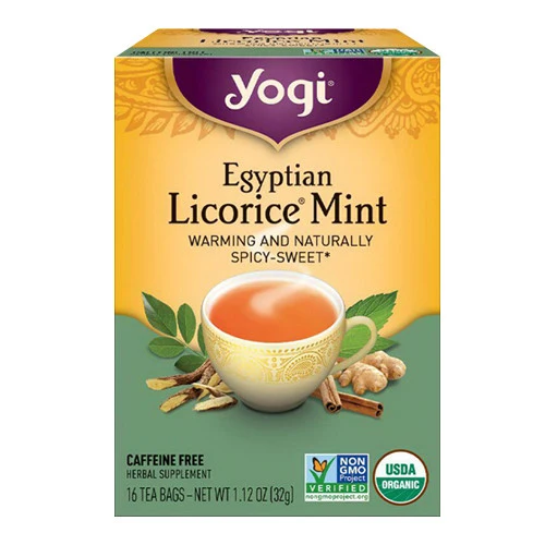 High-End Yogi Egyptian Licorice Mint Herbal Supplement Tea Bags - 16 Ea Next-Generation