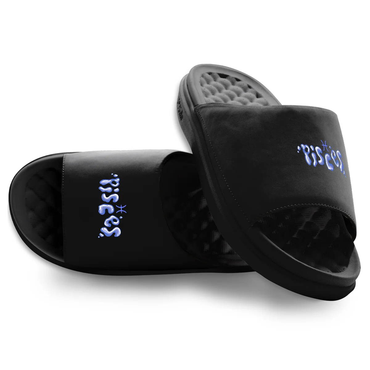 Powerful Pisces Zodiac Elements Motive Slide Sandals Optimized
