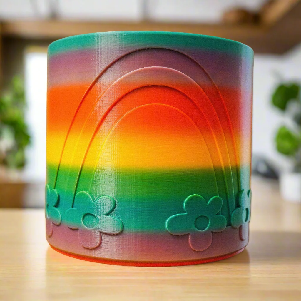 Genuine Daisy Rainbow Planter Fine