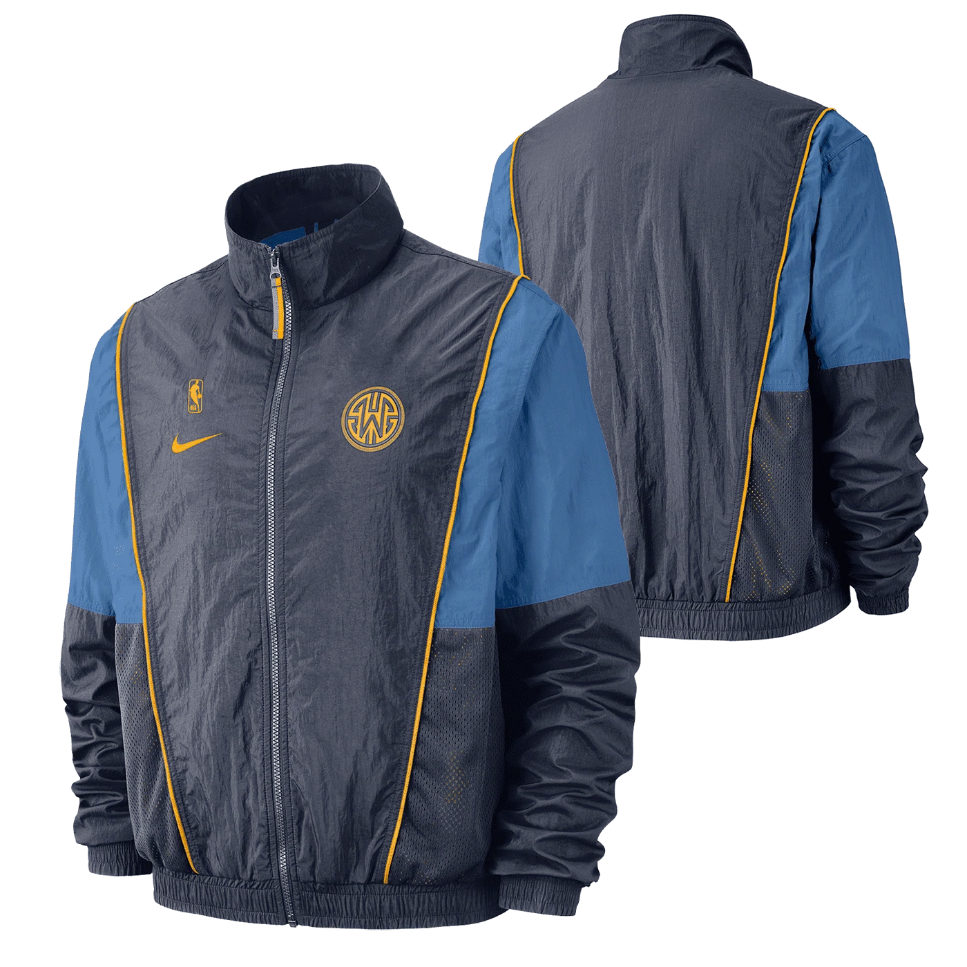 Exclusive Nike Men's NBA Golden State Warriors Courtside City Edition Jacket Smooth