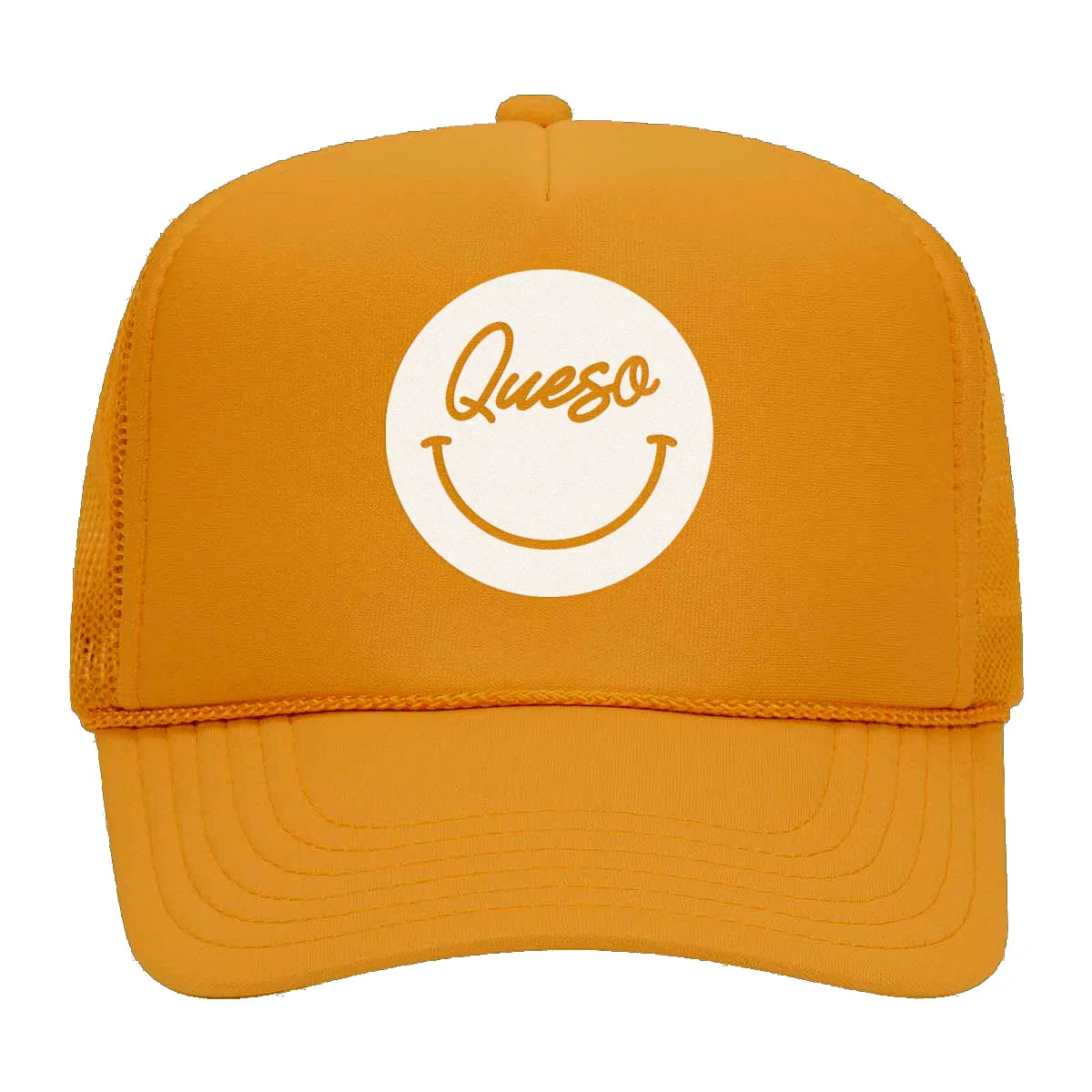 Eco-Friendly Frankie Jean Queso Cursive Smile Foam Snapback Efficient