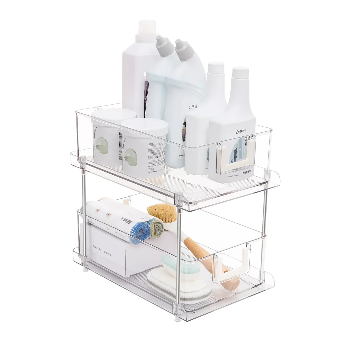 Superior Chrome Clear - 2-Tier Sliding Drawer OrganizerAbout this item Trendy