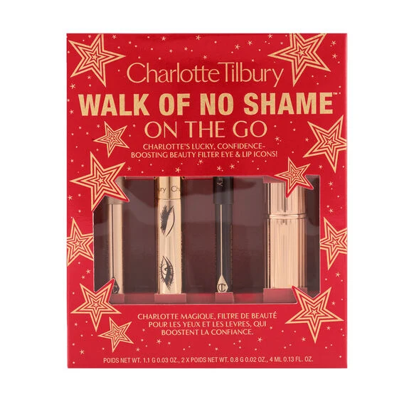 Classic CHARLOTTE TILBURY WALK OF NO SHAME ON THE GO GIFT SET Convenient