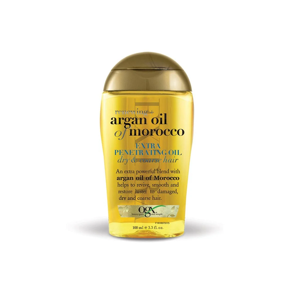 Smooth Moroccan Argan renewing plus Penetrating Dry and Coarse Hair Oil 3.3 Oz Exceptional