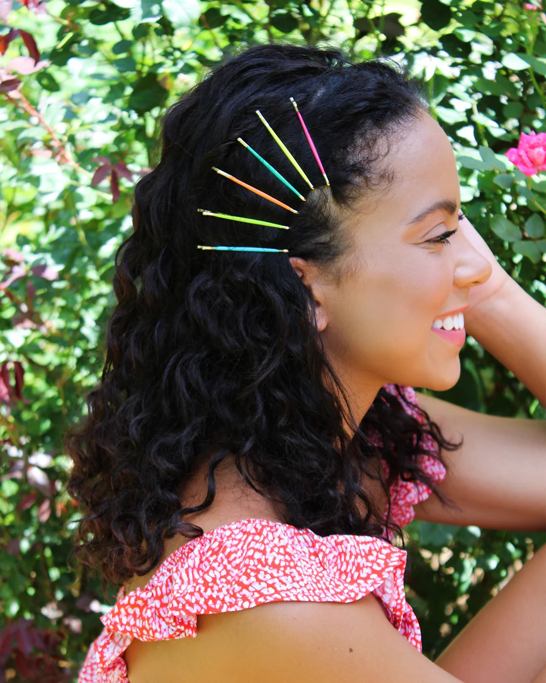 Recyclable Tropic Brights - 12 Pack Bobby Pins Powerful
