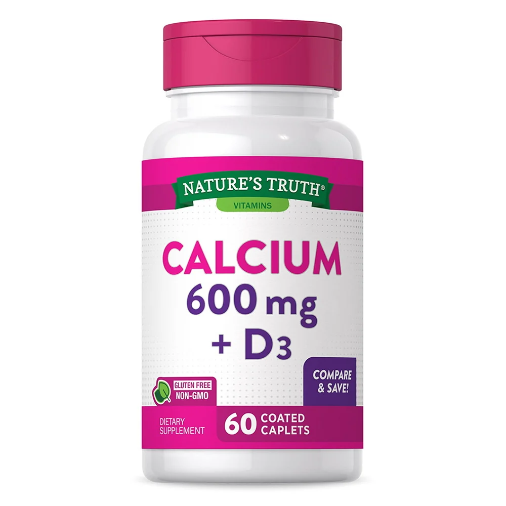 Elegant Natures Truth Vitamins Calcium 600 mg Plus D3 Coated Tablets 60 Ea Carefully Designed