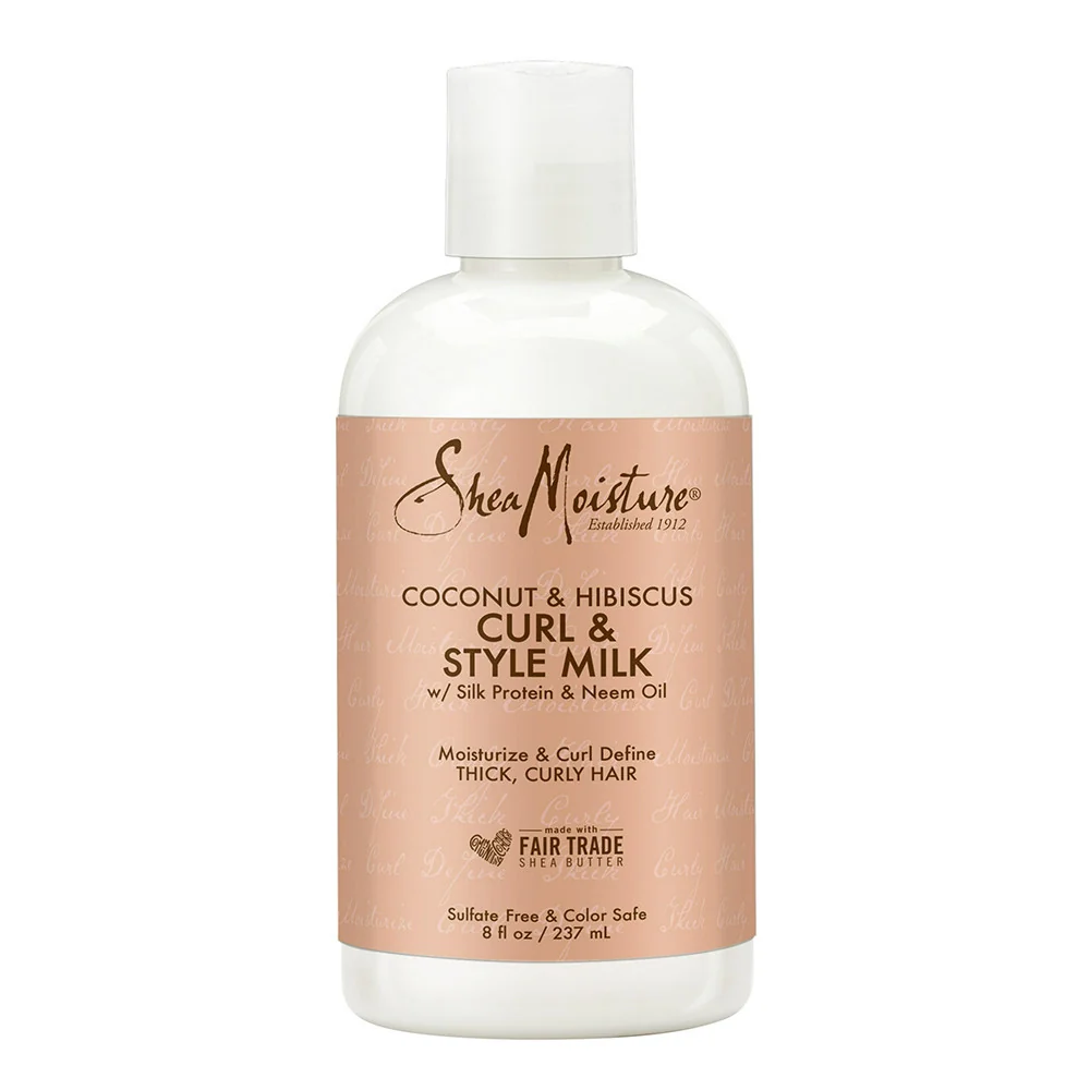 Professional Shea Moisture Curl And Style Milk Nourishing Cream Coconut And Hibiscus - 8 Oz Versatile