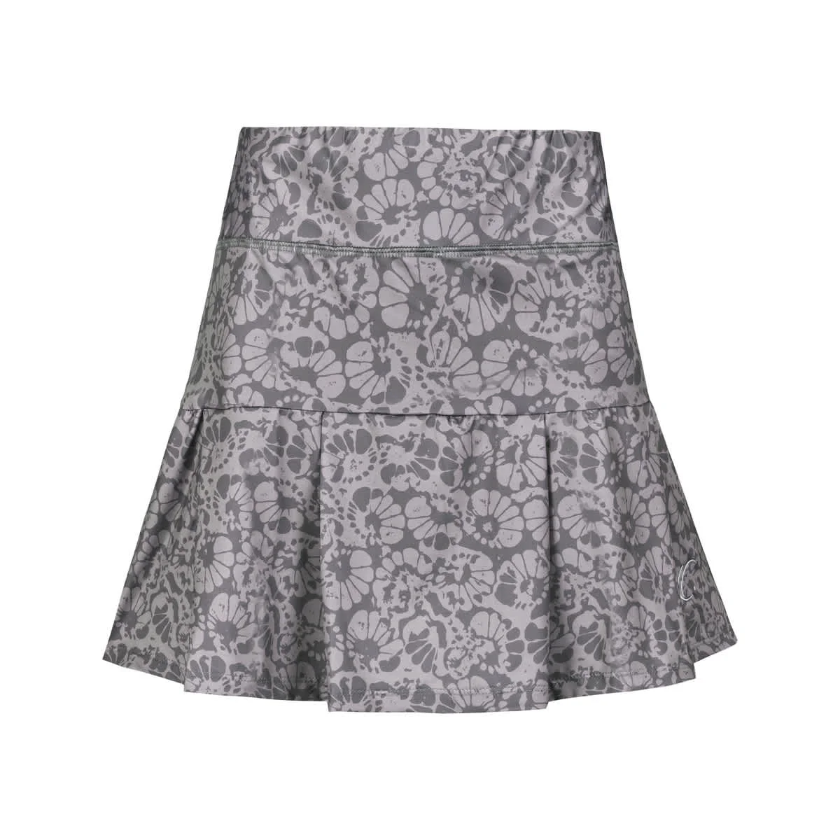 Verified Patterned Pleated Skort with pockets Exclusive