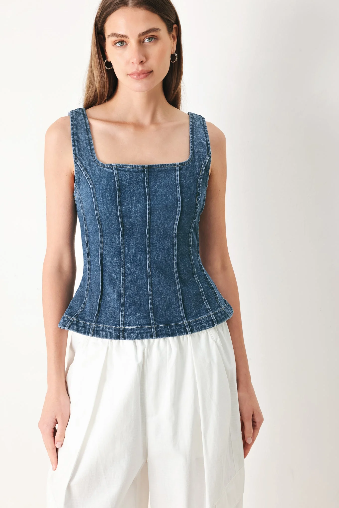 Advanced Honeyline Denim Top Responsible