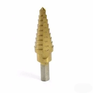 Versatile Titanium Step Stepped Down Variable Size Sized Steel Drill Bit Unibit Tool Set Casual