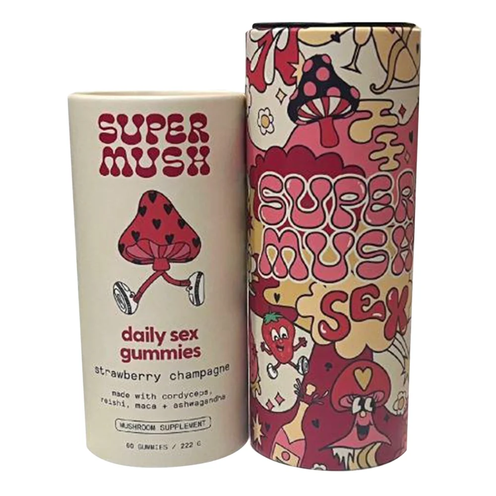 Modern SuperMush Daily Passion Gummies Strawberry Champage Support Balanced Sexual Vitality 60Ea Trendy