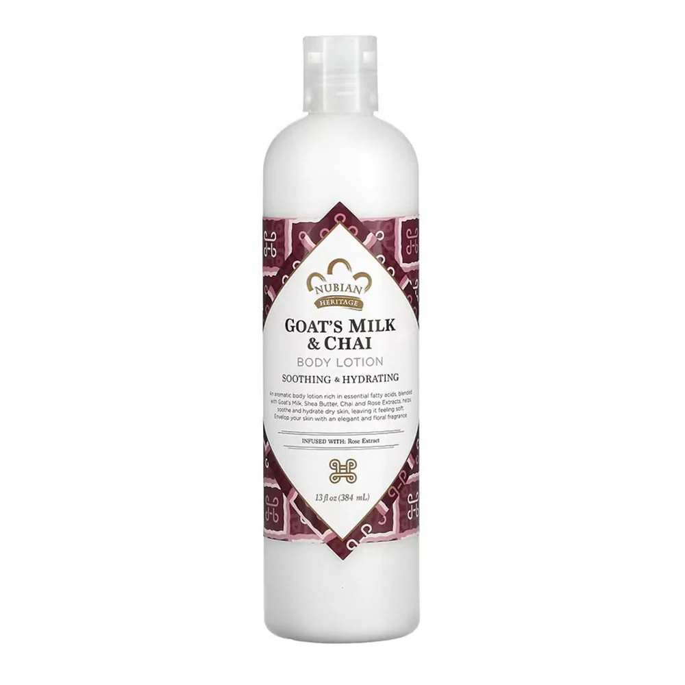 Secure Nubian Heritage Body Lotion Goat's Milk Chai 13 Oz Versatile