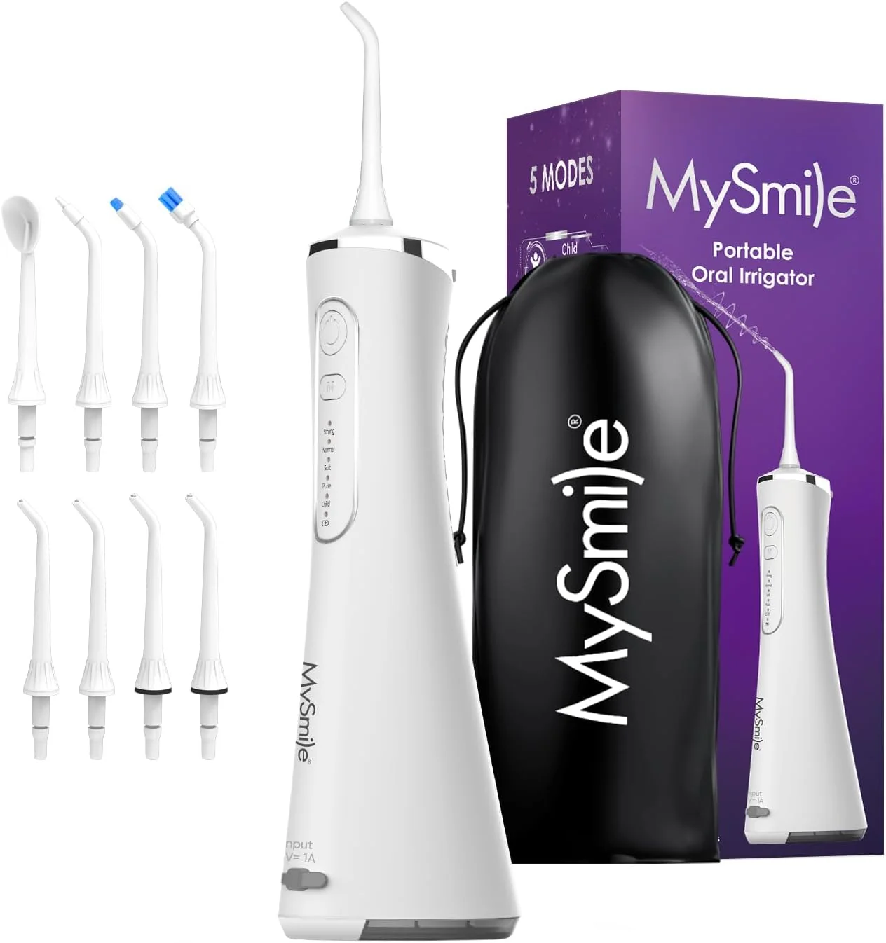 World-Class MySmile LP211 Cordless Water Flossers Pearl White Elegant