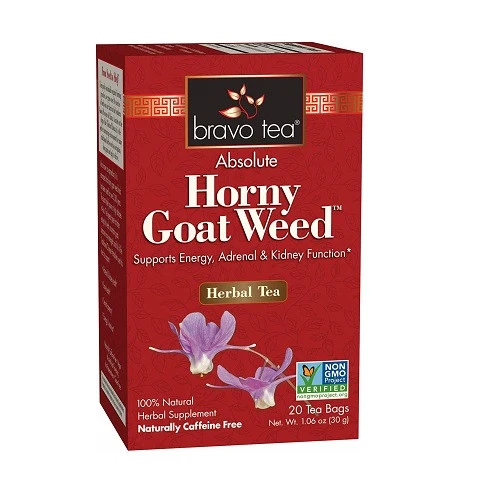 Original Bravo Tea Absolute Horny Goat Weed Herbal Tea Bags 20 Ea Verified